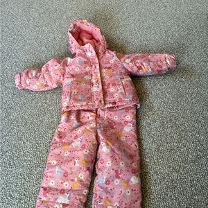 The Children's Place Pink Floral Kids Matching Set